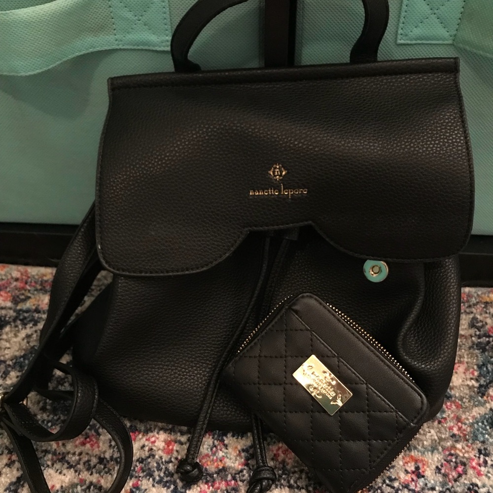 Nanette Lepore mini backpack/matching wallet
